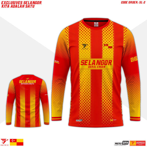 HATRIX Selangor Kita Adalah Satu SL-2 long sleeve jersey front and back